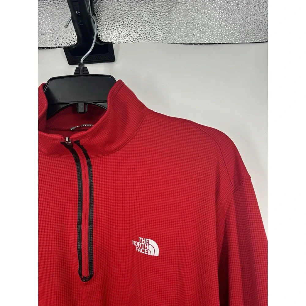 The North‎ Face VaporWick Waffle Knit Thermal 1/4 Zip Pullover Sweatshirt Large